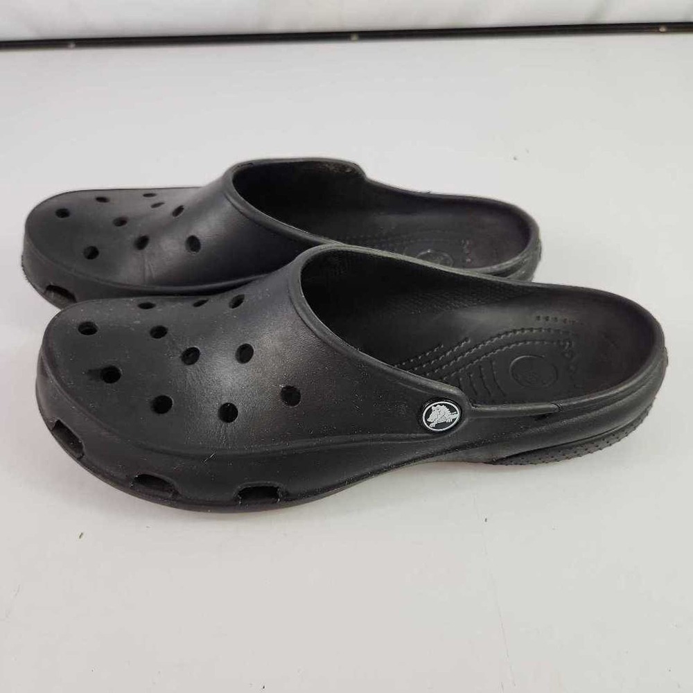 Crocs Womens Clogs Shoes Comfort Black Slip On Casual 10M